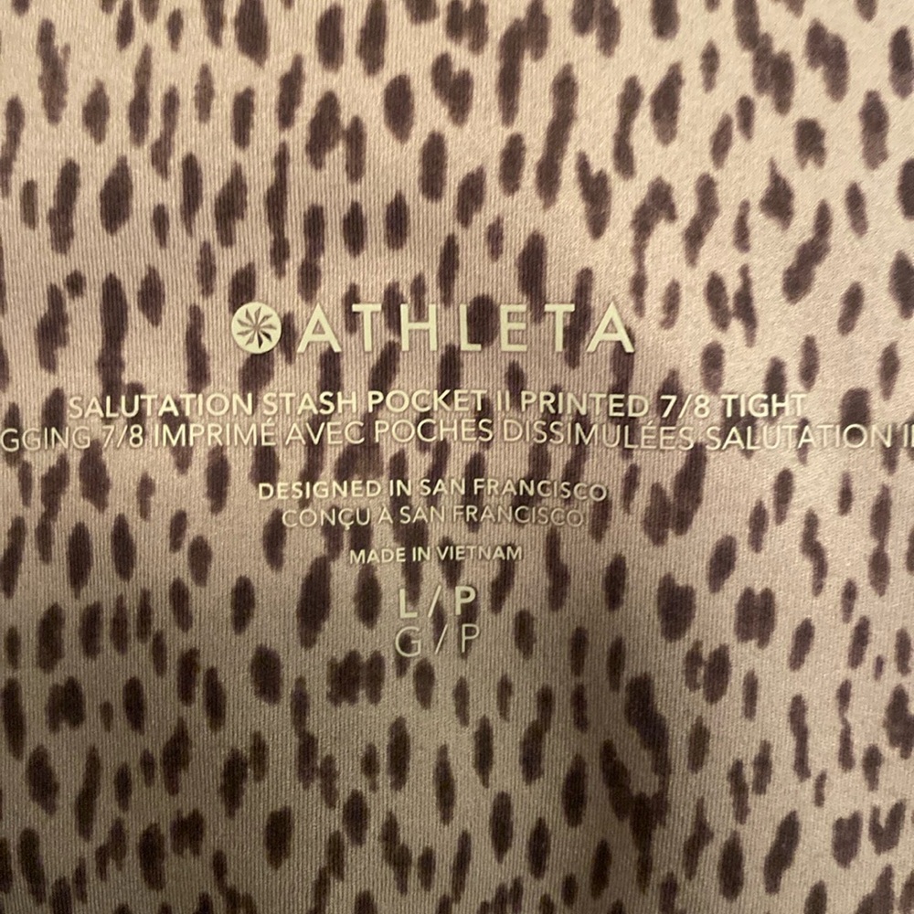 Athleta cropped salutation 7/8 legging large petite